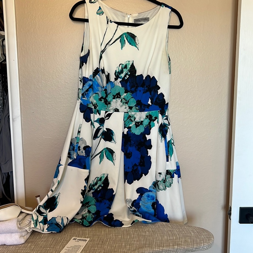 White and Blue dress